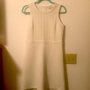 Sleeveless cream colored dress by loft